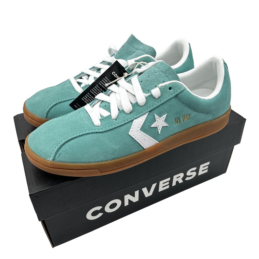 Converse All Star Classic Trainer Suede Shoes Mens Size 7.5 Green Low A16537C